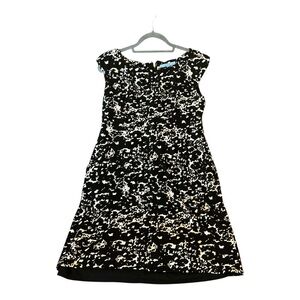 ANTONIO MELANI Monochrome Abstract Dress